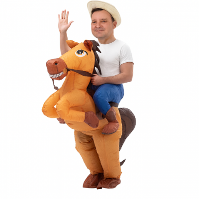 Надувной карнавальный костюм Всадник на лошади FZ1766-1