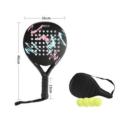 Ракетка для падел тенниса PowerPadel Pro черная-3