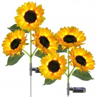 Садовые уличные светильники на солнечной батарее Sunflowers, 2 шт